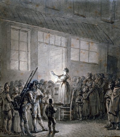 En populær sanger, 1800-tallet af Jean Pierre Norblin de La Gourdaine