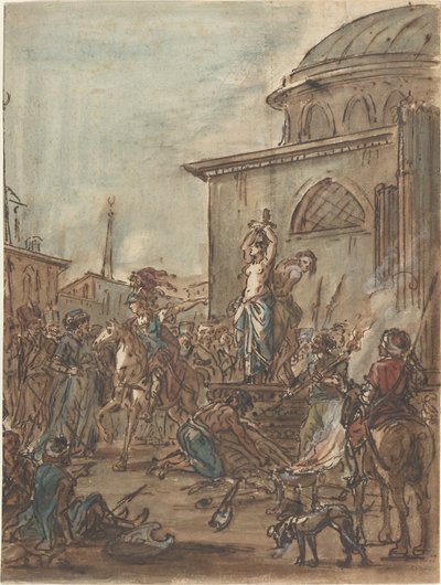 Olindo og Sophronia reddet af Clorinda af Jean Pierre Norblin