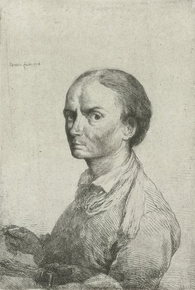 Selvportræt af Jean Pierre Norblin de la Gourdaine af Jean Pierre Norblin de La Gourdaine