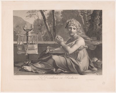 Schikgodin Lachesis De uønskede eller droppinger (titel på objekt) af Jean Prud
