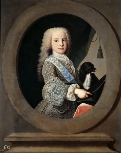 Luis Antonio Jaime af Spanien 1727-1785, Cardinal Infante, 1731. af Jean Ranc