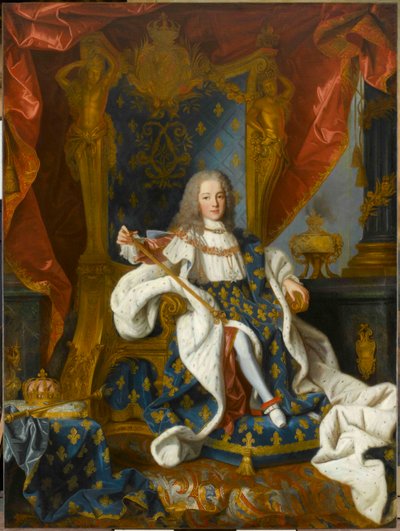 Portræt af Louis XV 1710-1774, konge af Frankrig, i en alder af 9, 1719. af Jean Ranc