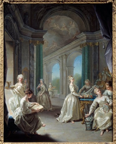 Moderne jomfruer. Maleri af Jean Raoux (1677 - 1734) af Jean Raoux