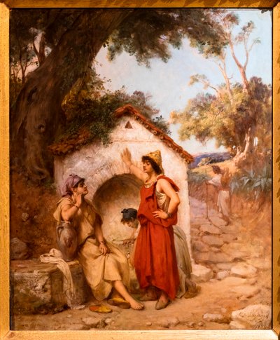 Algeriske kvinder omkring springvandet af Jean Raymond Hippolyte Lazerges