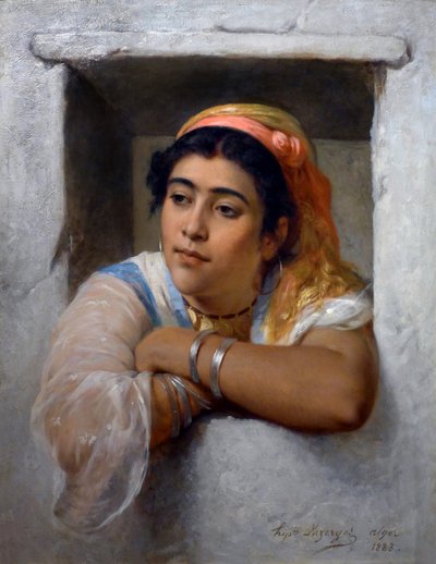 Ved vinduet af Jean Raymond Hippolyte Lazerges