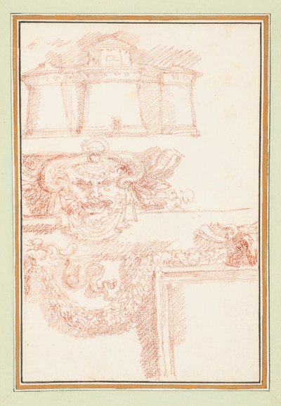 Armory, maske og en guirlande af Jean Robert Ango