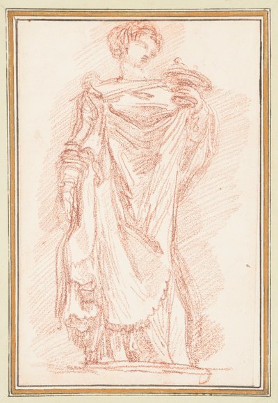 Stående mandsfigur i chiton af Jean Robert Ango