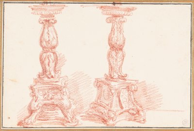 Studie af kandelabre af Jean Robert Ango