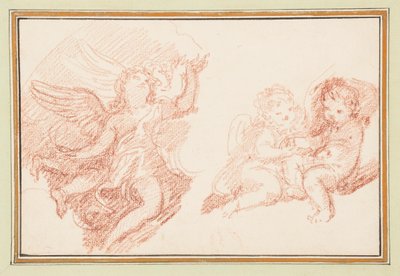 Tre putti af Jean Robert Ango