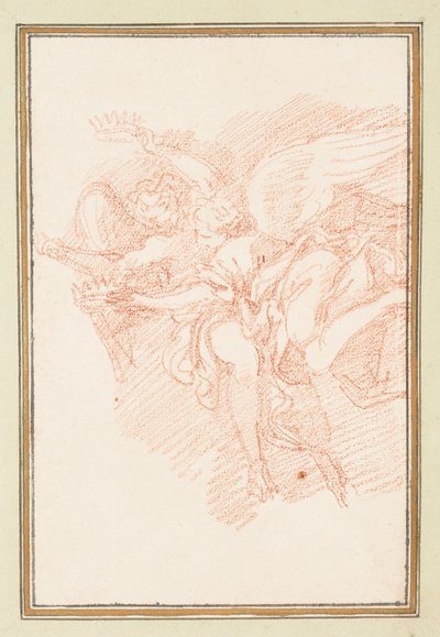 To vingede figurer med kroner af Jean Robert Ango