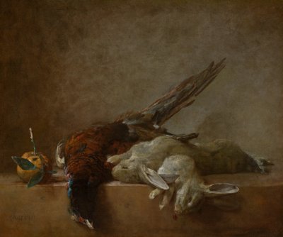 Stilleben med vildt, formentlig 1750