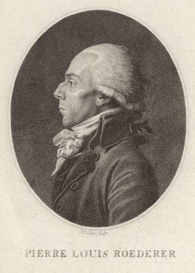 Portræt af Pierre Louis Roederer af Jean Urbain Guerin