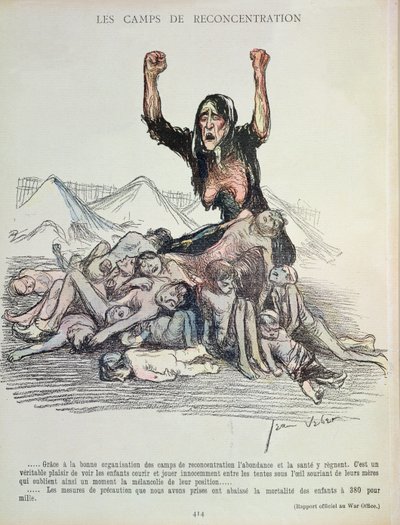 Karikatur af Boerkrigen fra 