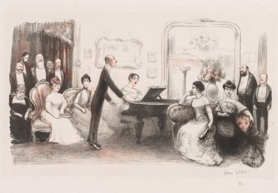 Den borgerlige aften, 1907. af Jean Veber