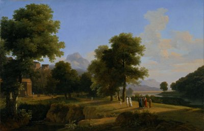 Græsk landskab. af Jean Victor Bertin