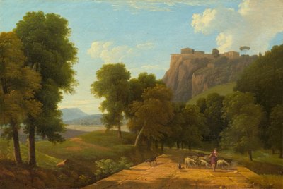 Hyrde med sin hjord, ca. 1820. af Jean Victor Bertin