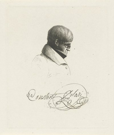 Portret af Constant Polari af Jean Zacherie Mazel