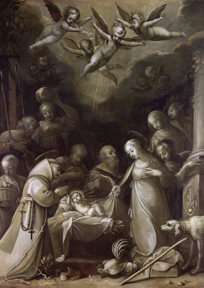Tilbedelse af hyrderne, 1636 af Jean de Saint Igny