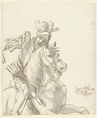 romersk soldat til hest af Jean de la Chambre
