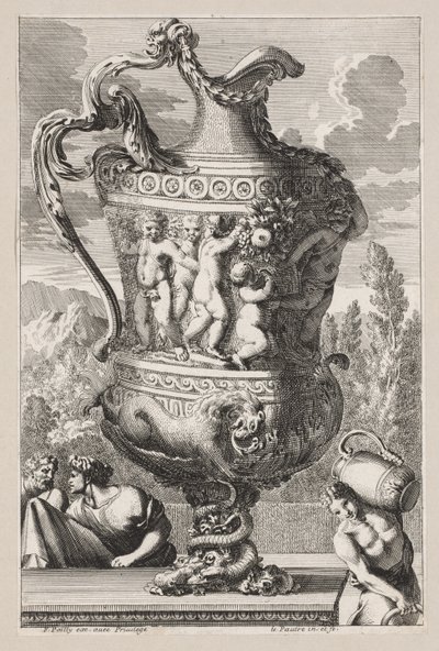 Dekorativ urne, 1600-tallet. af Jean le Pautre