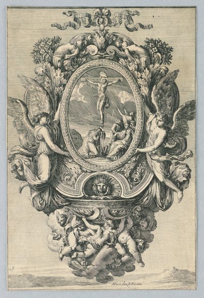 Design til Holy Water Tude, fra "Inventions Pour Faire des Plaques" af Jean le Pautre