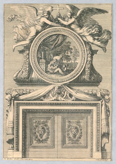 Design til Mantlepiece, fra "Cheminées a la Modern" af Jean le Pautre