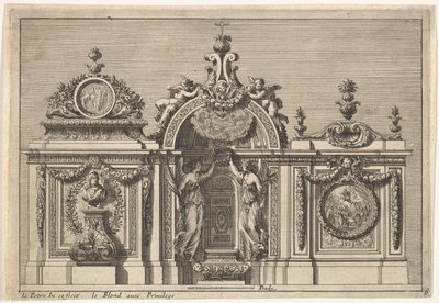 Design til et tabernakel med to varianter, fra: Tabernacles à l
