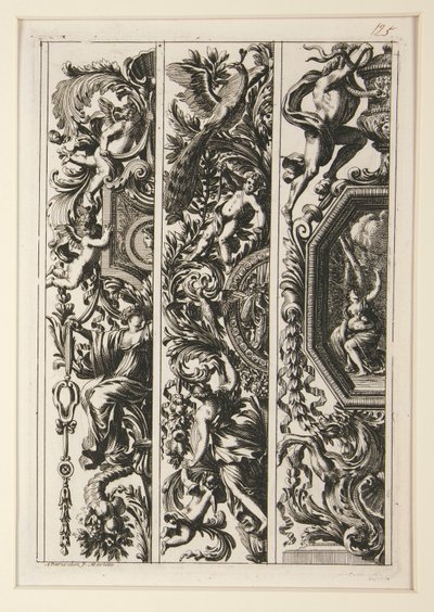 Grotesques et Moresques a la Romaine (6) af Jean le Pautre