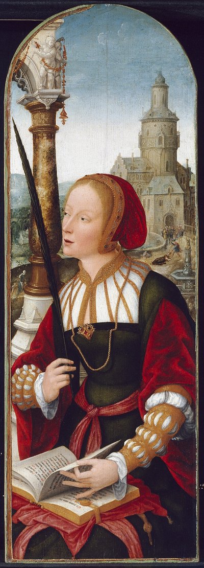 Sankt Barbara, ca. 1520 af Jean the Elder Bellegambe