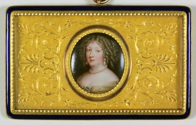 En dame ved navn Madame De Montespan (emalje) af Jean the Elder Petitot