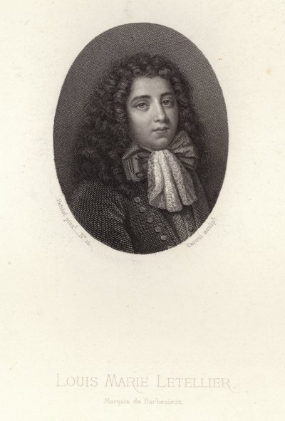Louis-Marie Letellier af Jean the Elder Petitot