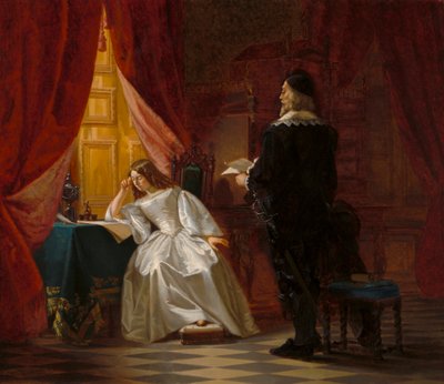 Dronning Christina og rigskansler Axel Oxenstierna af Jeanette Moller