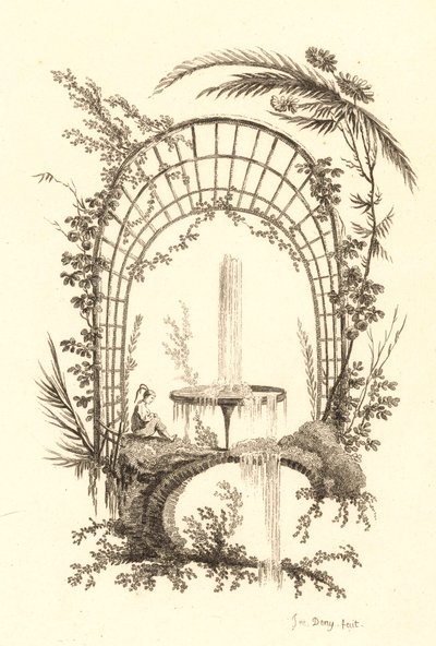 Springvand under pergola af Jeanne Deny