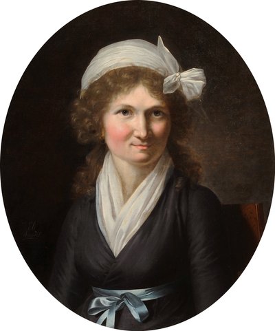 Portræt af en kvinde under Directoire af Jeanne Elisabeth Chaudet
