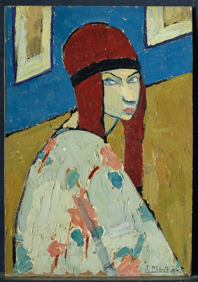 Selvportræt, ca. 1917 (olie på pap) af Jeanne Hébuterne