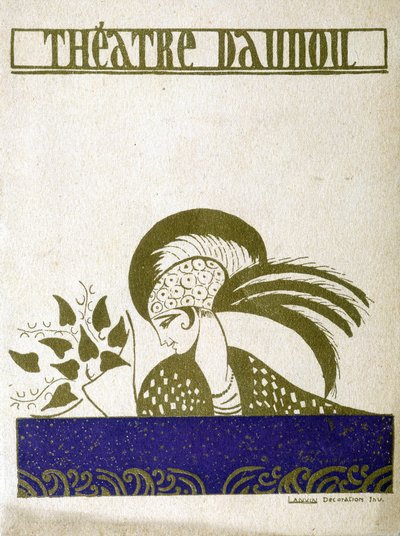 Program for teatret Daunou i Paris af Jeanne Lanvin