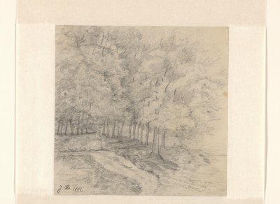 Landskab med træer af Jeanne Marie Heynsius (signed by artist)