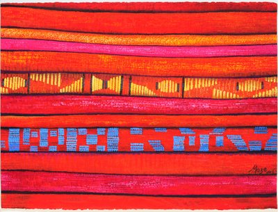 Marokkanske stoffer 1, 2013 af Jeanne Maze
