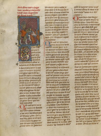 Tristan Unhorsing Sagremor af Jeanne de Montbaston