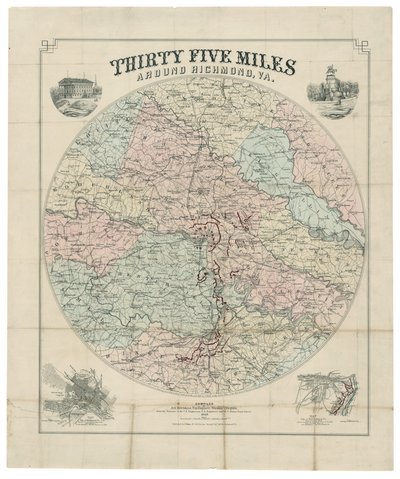 Femogtredive miles omkring Richmond, Va. af Jedediah Hotchkiss