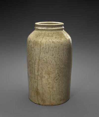Krukke, c. 1850-1860 (alkalisk glaseret stentøj) af Jefferson S. Nash Pottery
