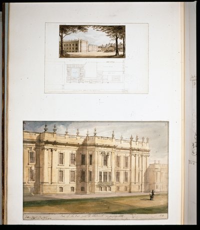 Design til East Elevation, Chatsworth House af Jeffry Wyatville