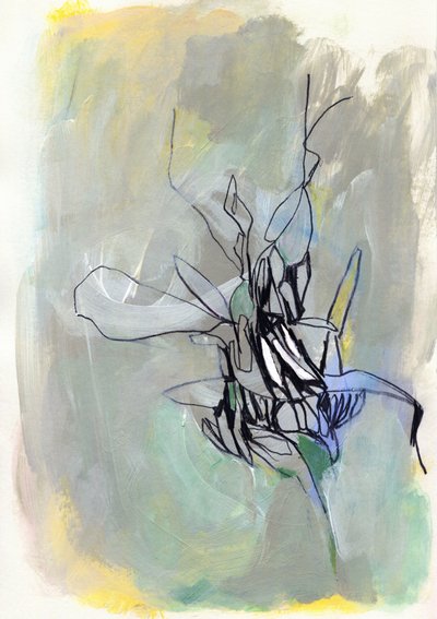 Abstrakt botanisk blomstring af Jenja Braun