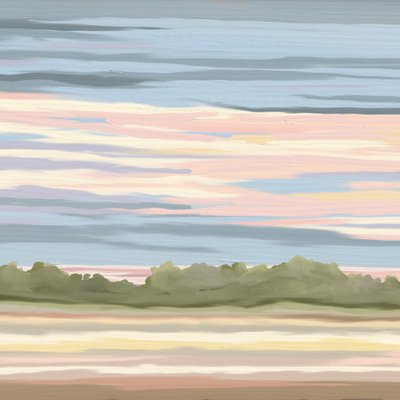 Pastel Horizon Glow af Jenna Alheit