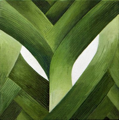 Porrer, 2013 (akryl på lærred) af Jennifer Abbott