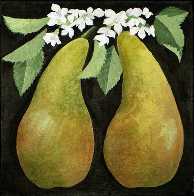 Pærer, 2013 (akryl på lærred) af Jennifer Abbott