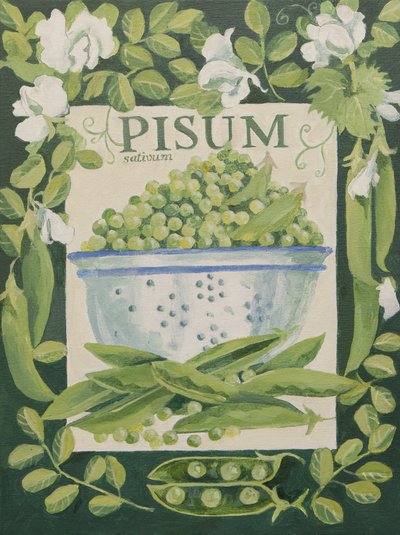 Pisum, ærter (akryl) af Jennifer Abbott