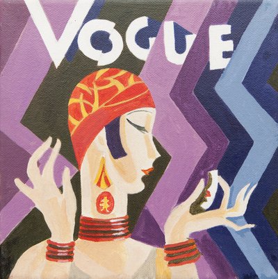 Vogue-omslag (akryl) af Jennifer Abbott