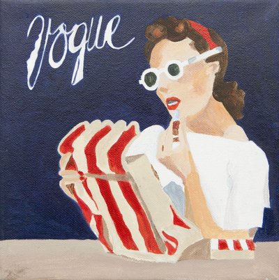 Vogue-omslag (akryl) af Jennifer Abbott