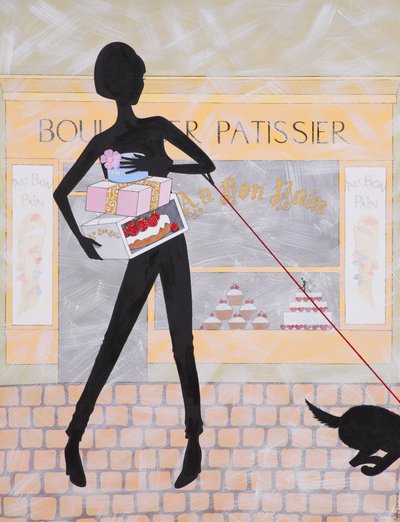 Boulangier Patissier, 2009 (akryl på lærred) af Jenny Barnard